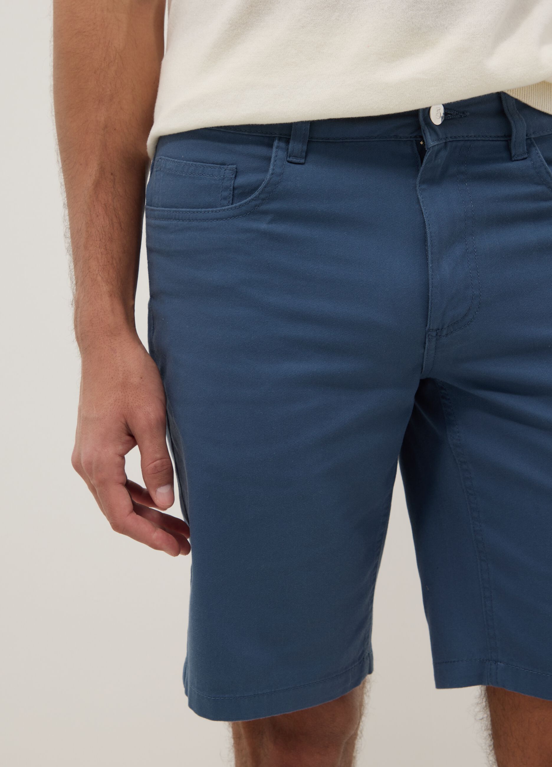Blue pure cotton shorts
