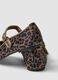 Braune Ballerinas mit Animal-Print und Riemchen f&uuml;r M&auml;dchen_1