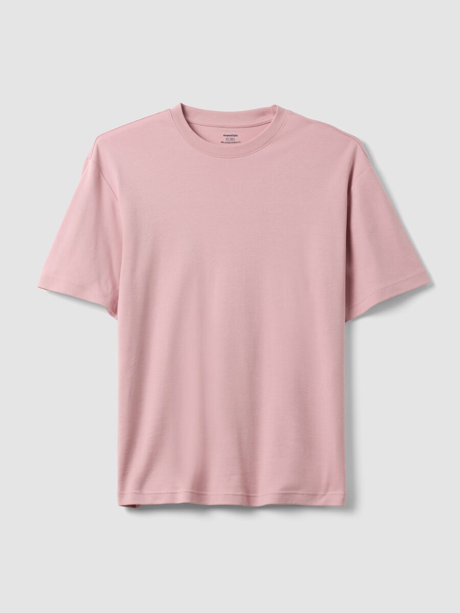 Pink pure cotton short-sleeve T-shirt &ndash; relaxed fit_4