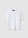 White pure cotton polo shirt regular fit_4