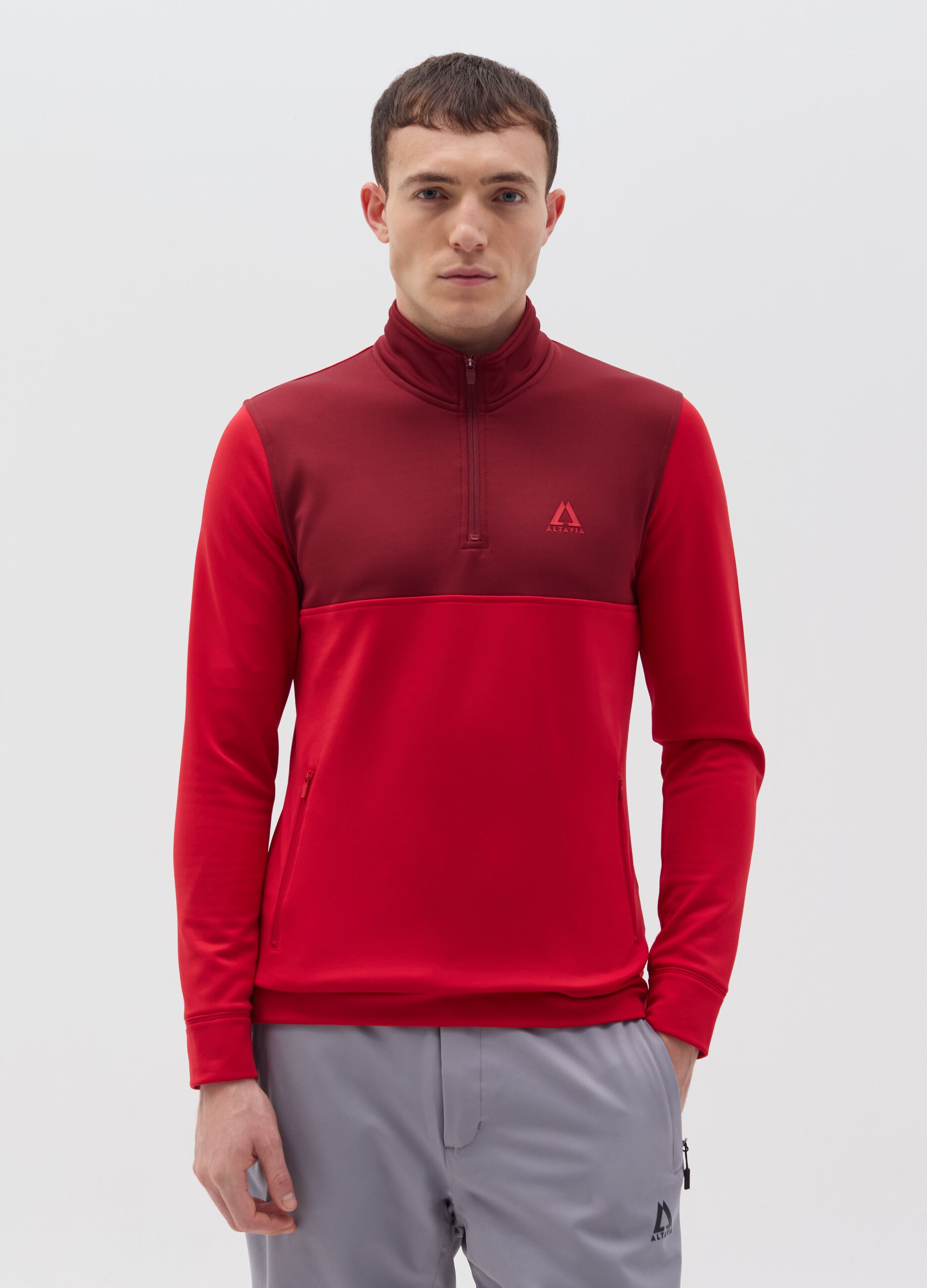 Altavia by Deborah Compagnoni technical half-zip fleece