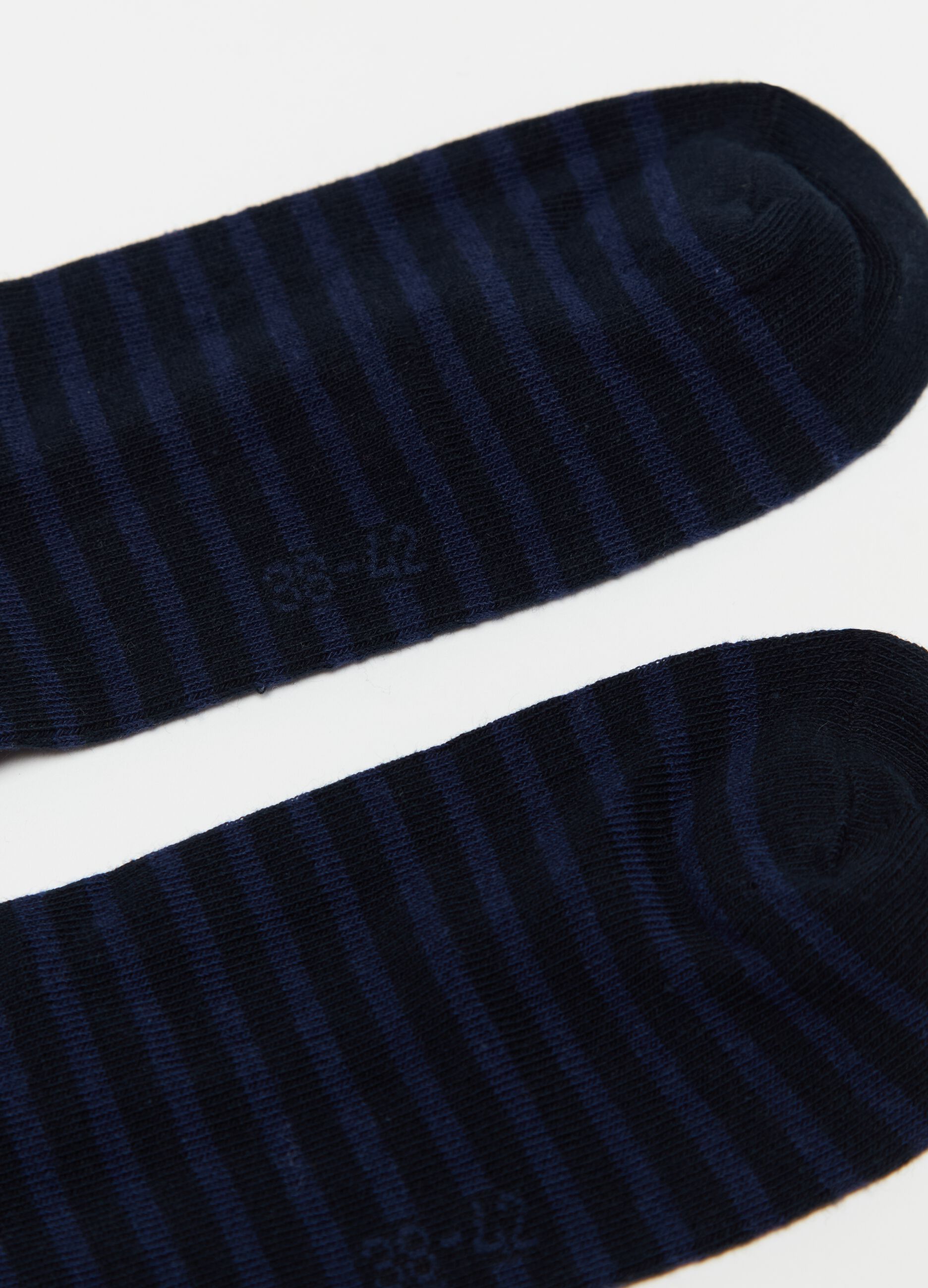 Three-pack shoe liners with striped design