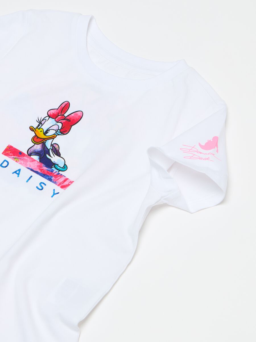 Camiseta de algodón elástico estampado Donald Duck 90_2