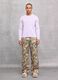 Pastel Lilac Knit Long-Sleeve T-Shirt_4