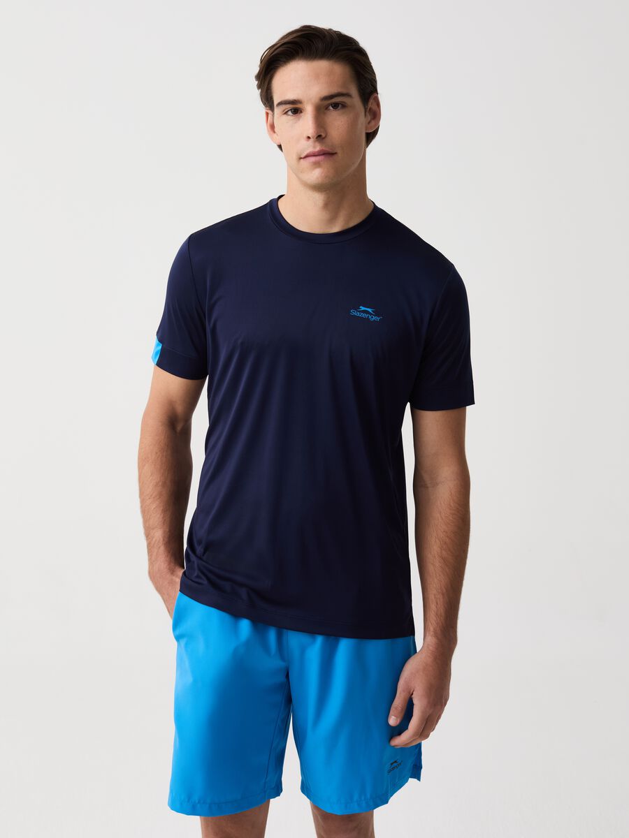 Quick-dry tennis T-shirt with Slazenger print_0
