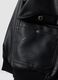 Black padded hooded zip-up jacket for boys_2