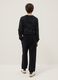 Joggers de algod&atilde;o puro pretos para rapaz, ajuste regular_1