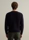 Pullover with round neck and woven design_2