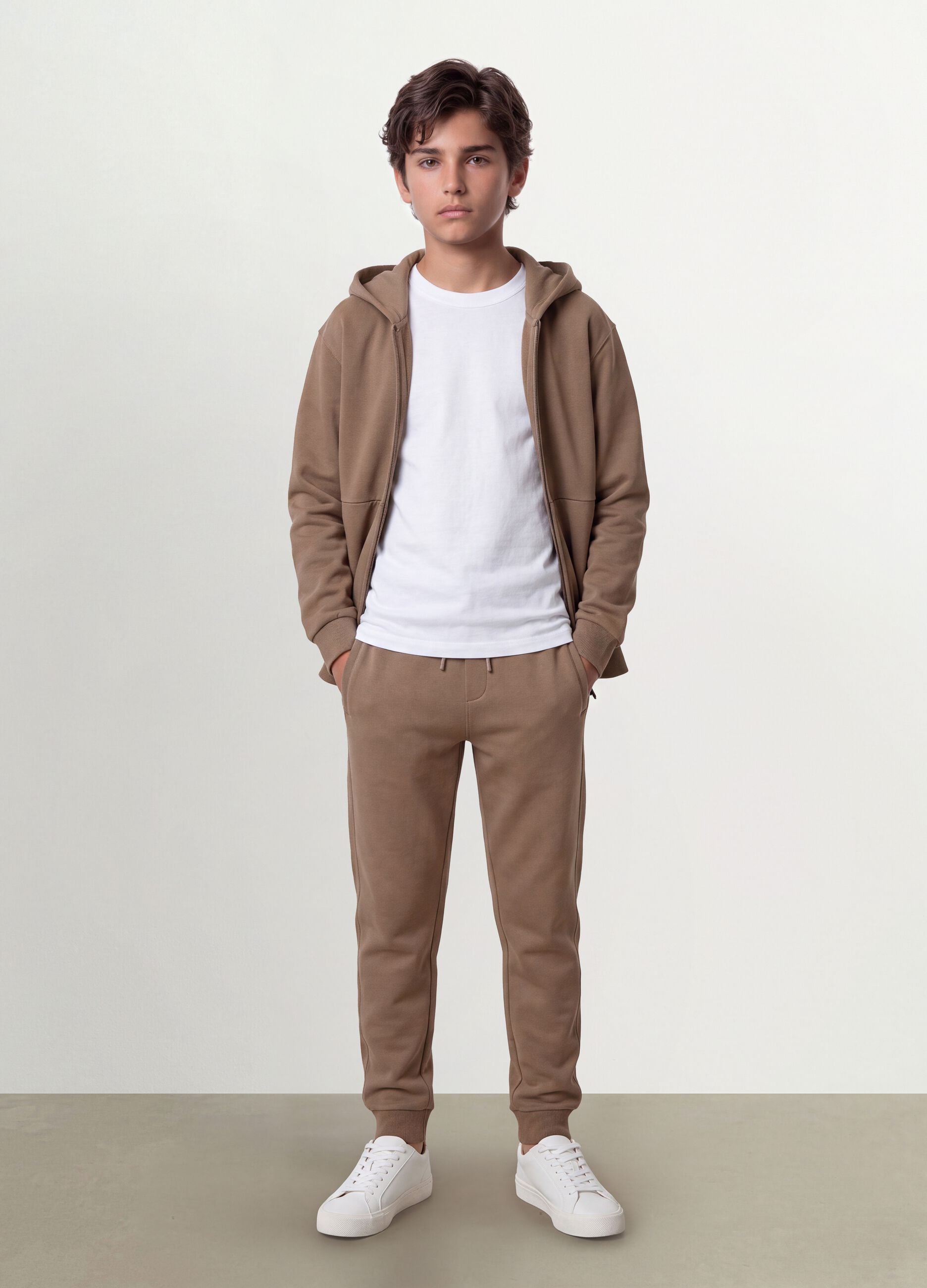 Beige Jogginghose aus Bio-Baumwolle