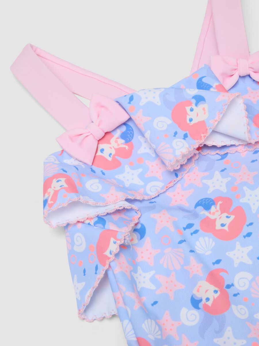 Baby girls&rsquo; light blue stretch swimsuit with frills_2