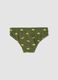 Gr&uuml;ne Stretch-Badehose mit Dino-Print_1