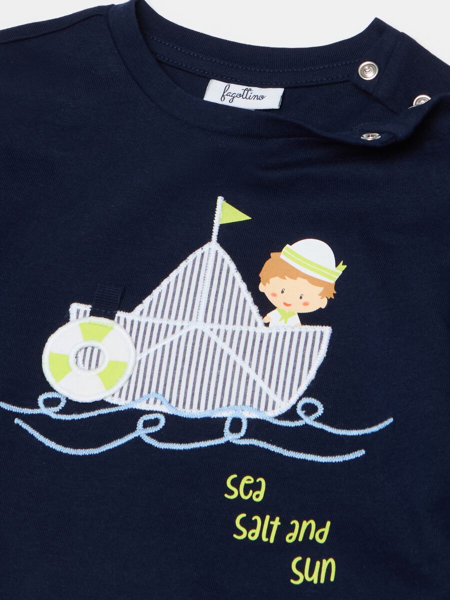 Camiseta manga larga con barco de vela_2