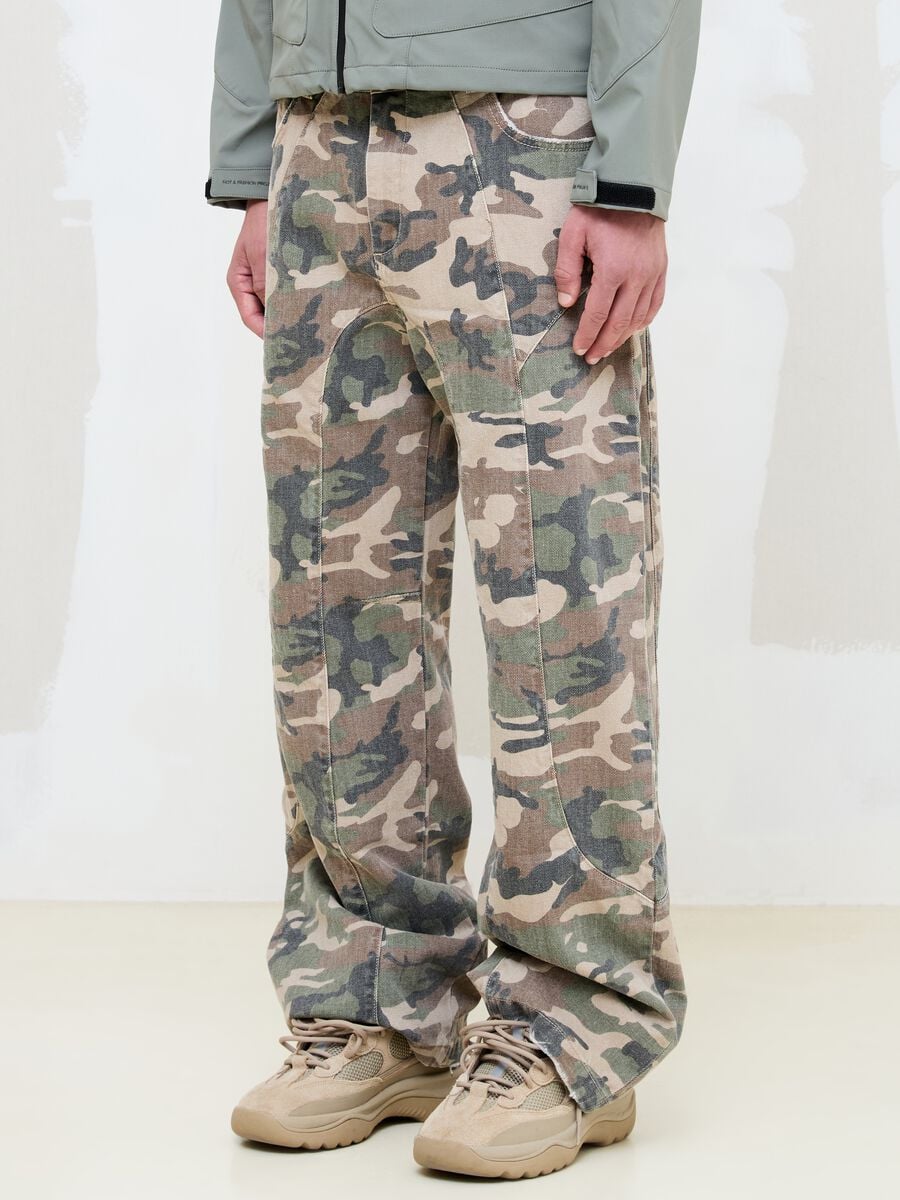 Baggy Washed Camo Denim_2
