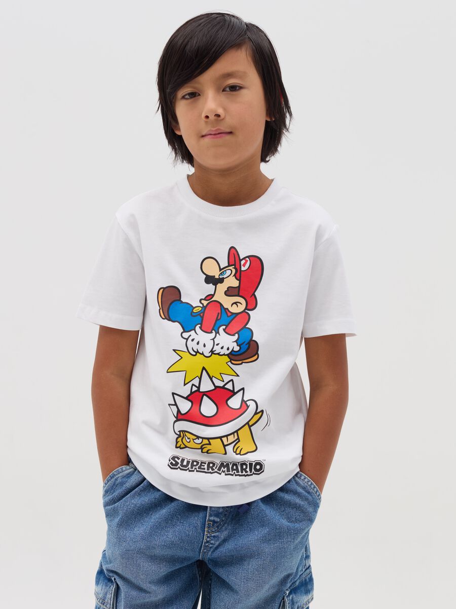 Cotton T-shirt with Super Mario™ print_0
