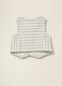 Beige pure cotton striped waistcoat_1