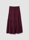 Long purple skirt in pure viscose_4