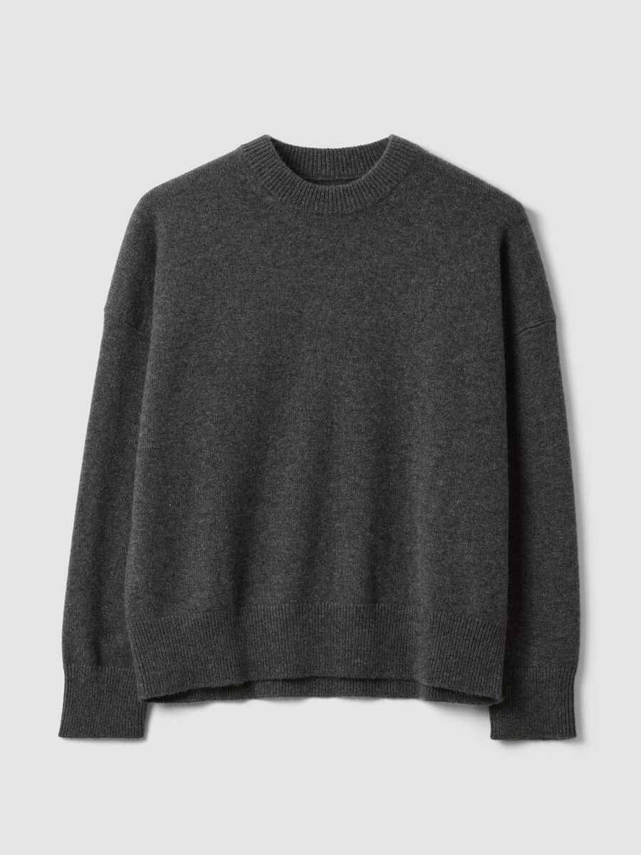 Grey pure cashmere oversized jumper_4