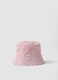 Girls&rsquo; multicolour pure cotton bucket hat with floral print_0