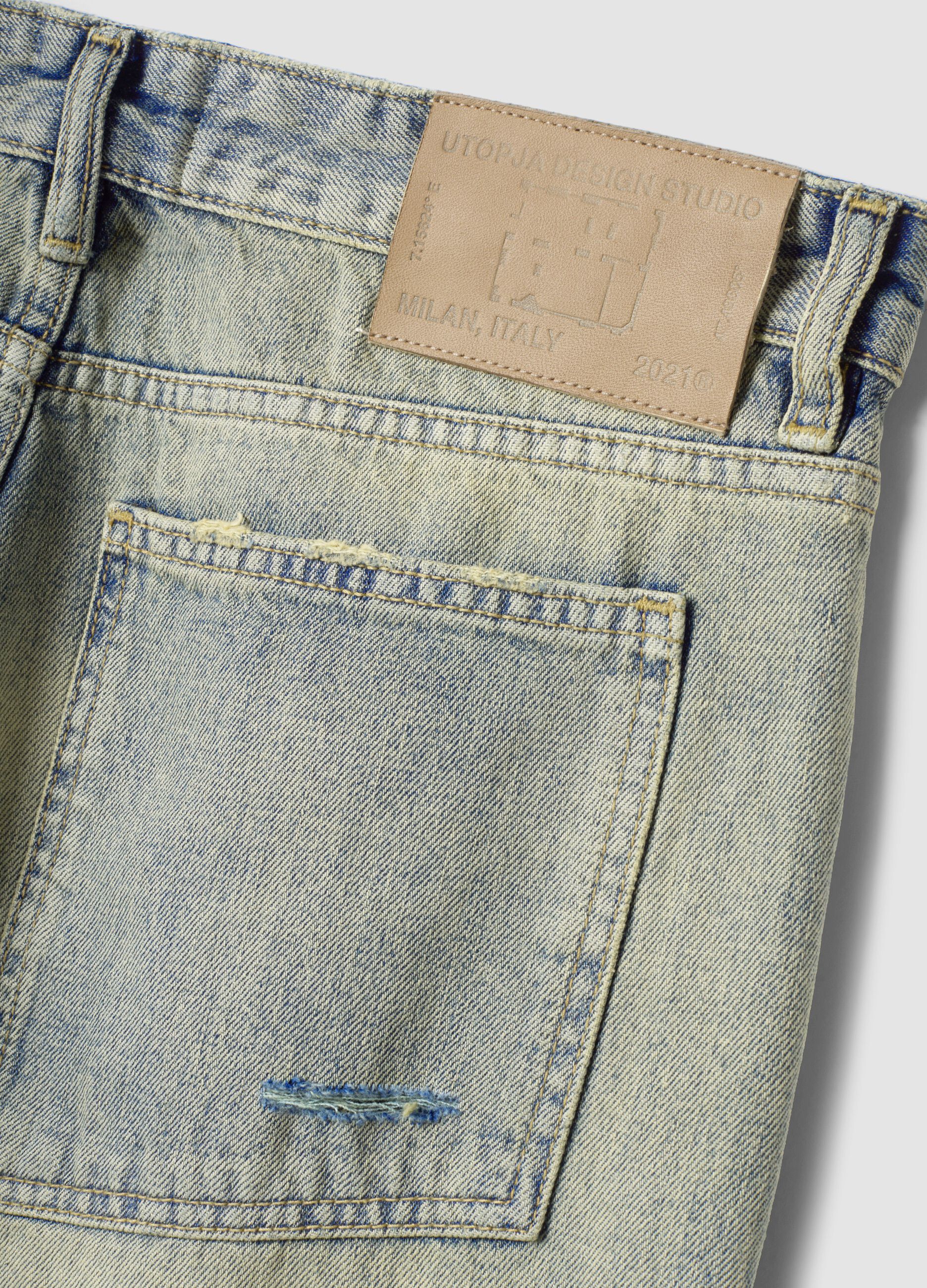 Wide Leg Denim Vintage Light Blue