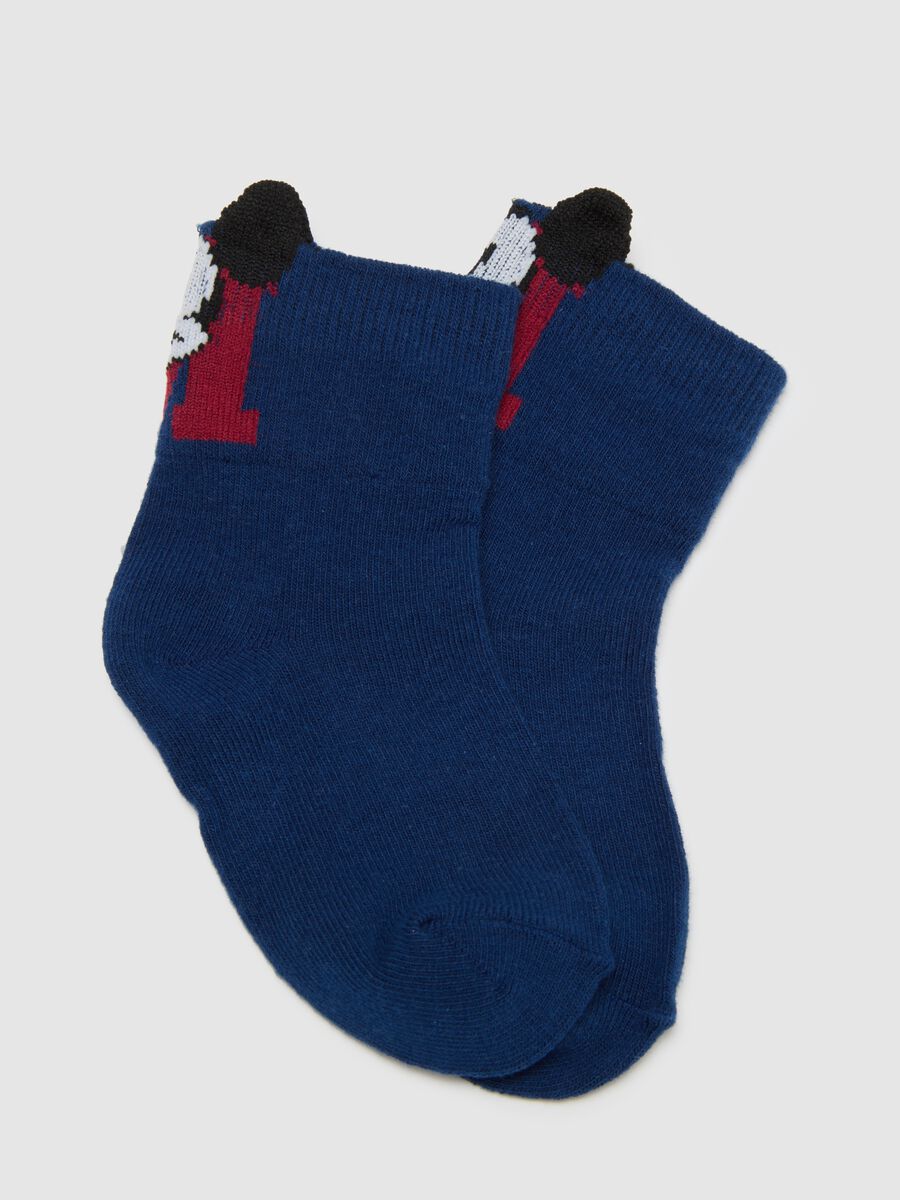 Zweierpack multicolor Socken aus Baumwollmischung f&uuml;r Babys mit Disney-Stickerei_1