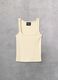 Square-Neck Tank Top in Pastel Yellow_6