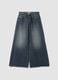 Blaue Denim-Jeans aus reiner Baumwolle mit Super Wide Leg_0