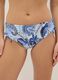 Blue bikini bottoms in stretch fabric with side ties_1