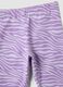 Purple pure cotton set with T-shirt and leggings_3