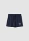 Girls&rsquo; blue pure cotton shorts with elasticated waistband_3
