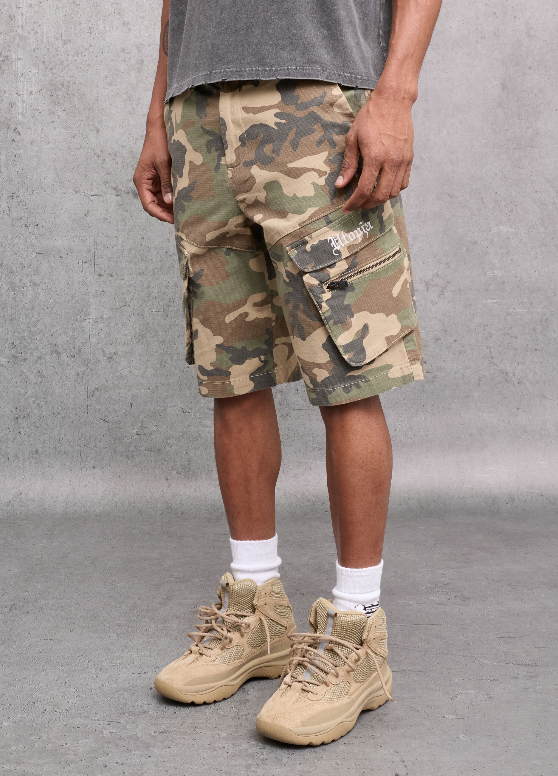 Camo Cargo Shorts