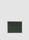 Green genuine leather card holder_2