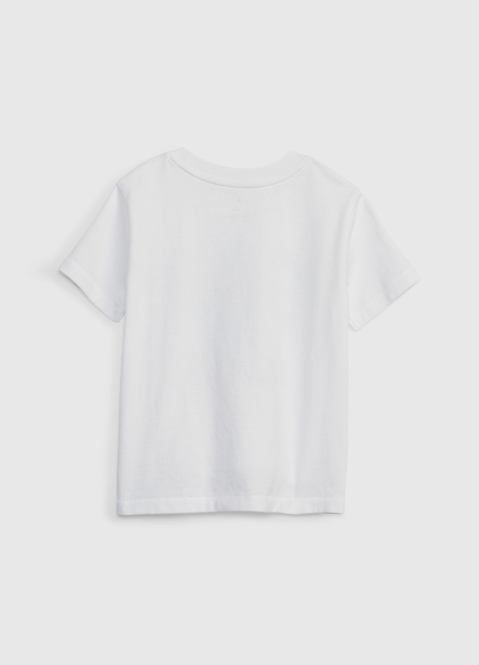 Camiseta de algodón 100% con logo estampado