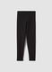 Black stretch cotton leggings_0