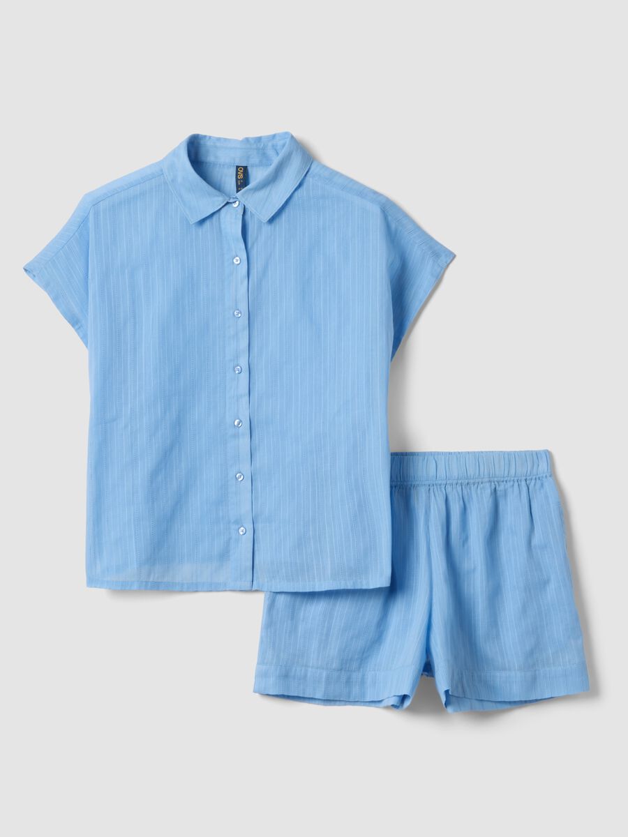 Light blue organic cotton pyjamas_0
