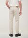 Beige Straight-Fit-Jeans aus reinem Baumwolltwill_2