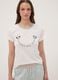 White organic cotton Mickey Mouse print pyjama T-shirt_0