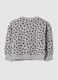 Grey pure cotton animal print crew-neck sweatshirt_1