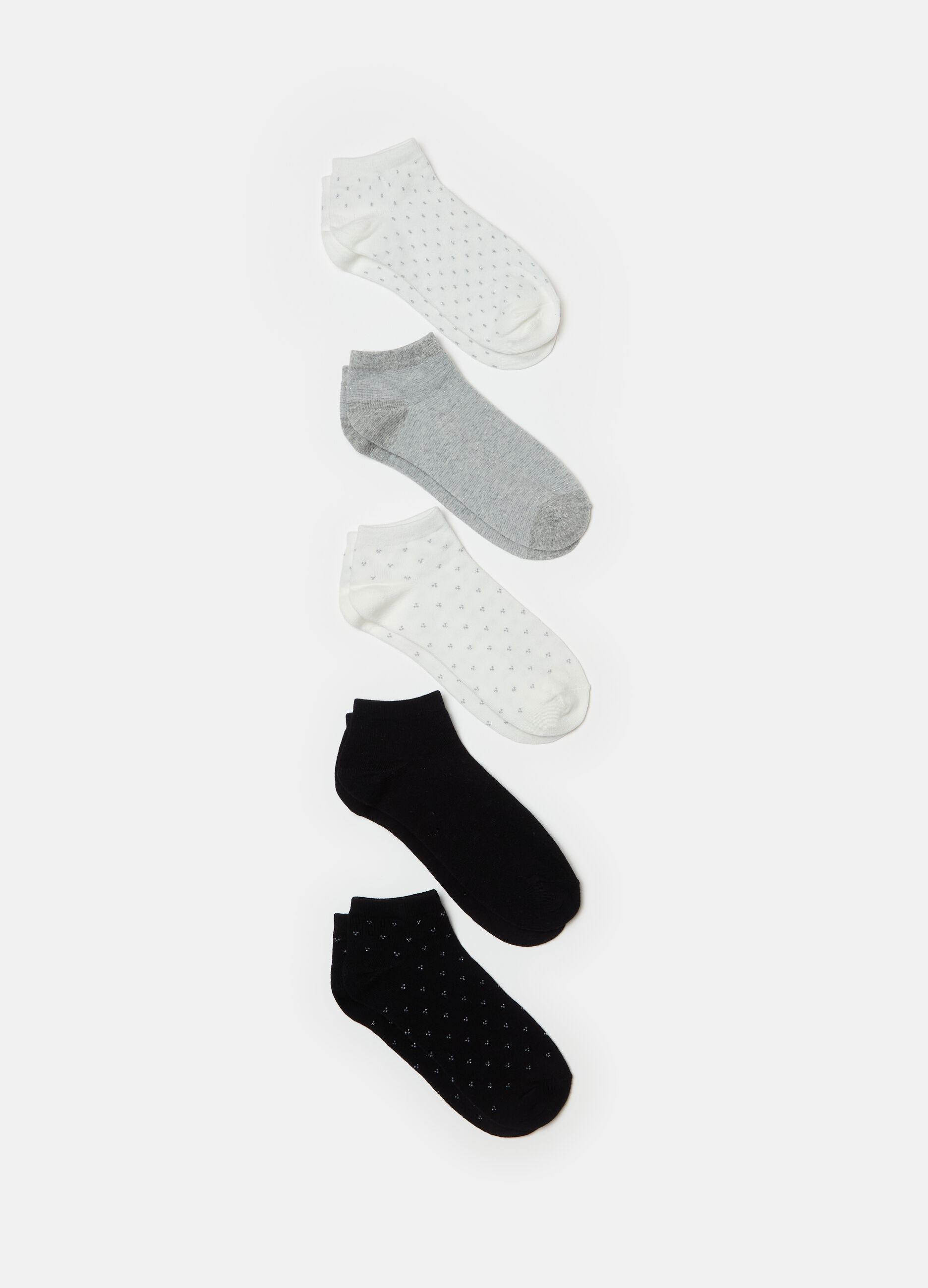 Set of five stretch sneaker liners