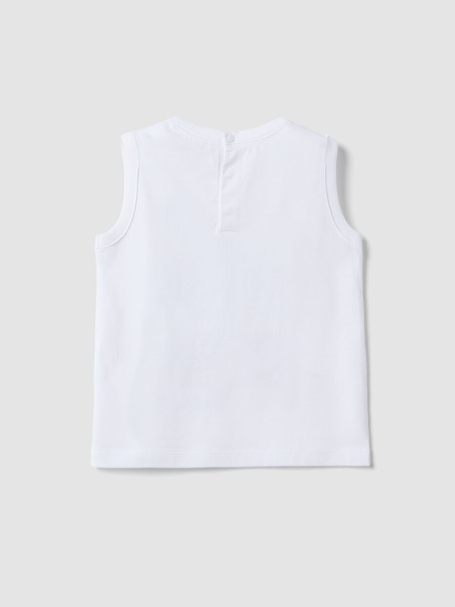 White pure cotton boys&rsquo; vest with Spider-Man prints_1