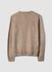 Brauner V-Ausschnitt-Pullover, Regular Fit_2