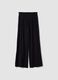 Black pure viscose palazzo trousers_4
