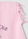 Pink pure cotton T-shirt with fringed sleeves and Toy Story print_4