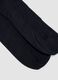 Blue ribbed pure cotton ankle socks_1