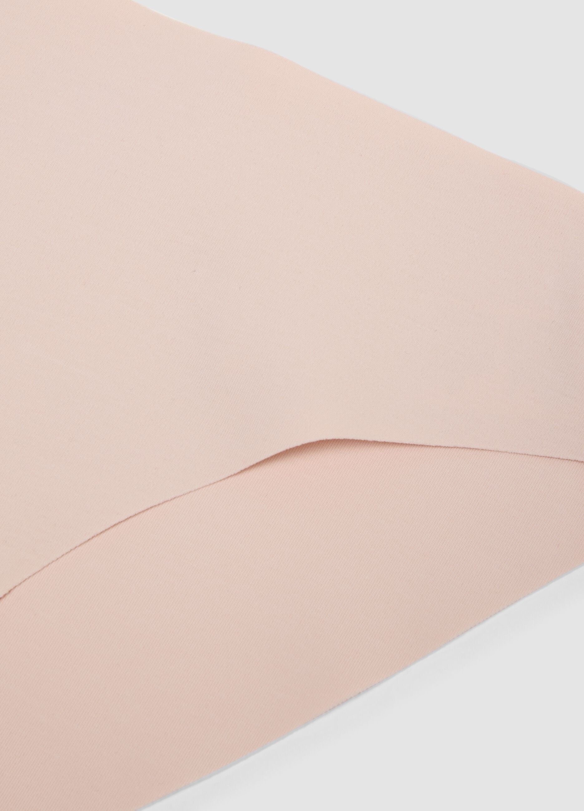Rosa Slips aus elastischer Bio-Baumwolle
