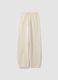 Jogger bianchi in misto cotone barrel fit_0
