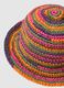 Regular fit multicolour paper mix cloche hat_1