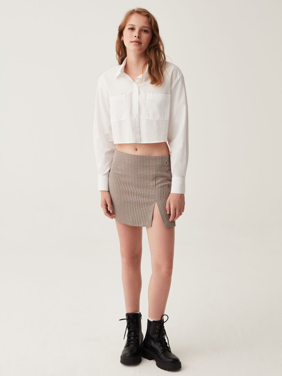 Cropped shirt with pockets_1
