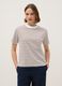 Striped Multicolour Crew-Neck T-Shirt in Pure Cotton, Regular Fit_0