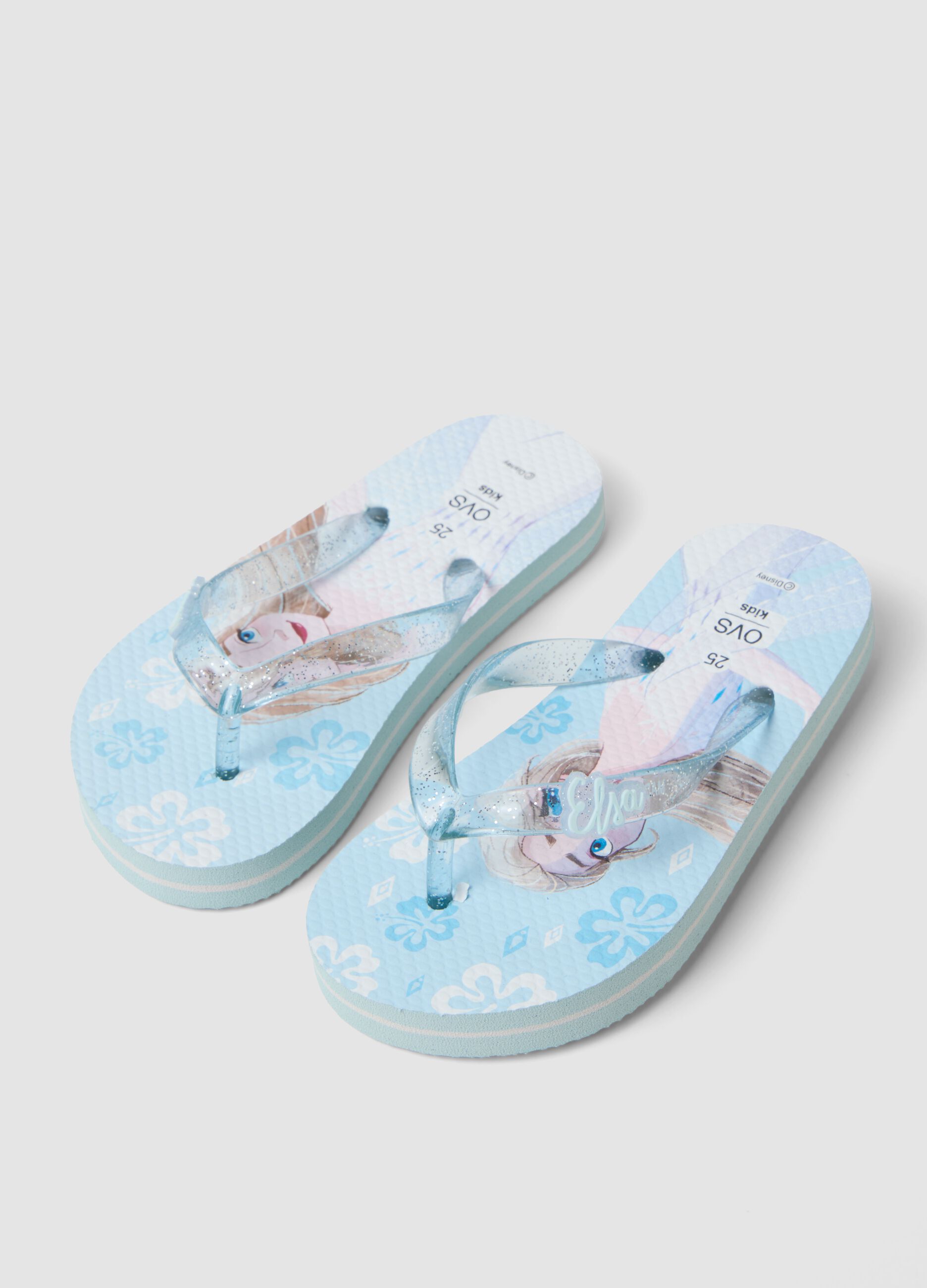 Blue beach flip-flops
