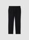 Black slim-fit stretch viscose-twill chino trousers_4
